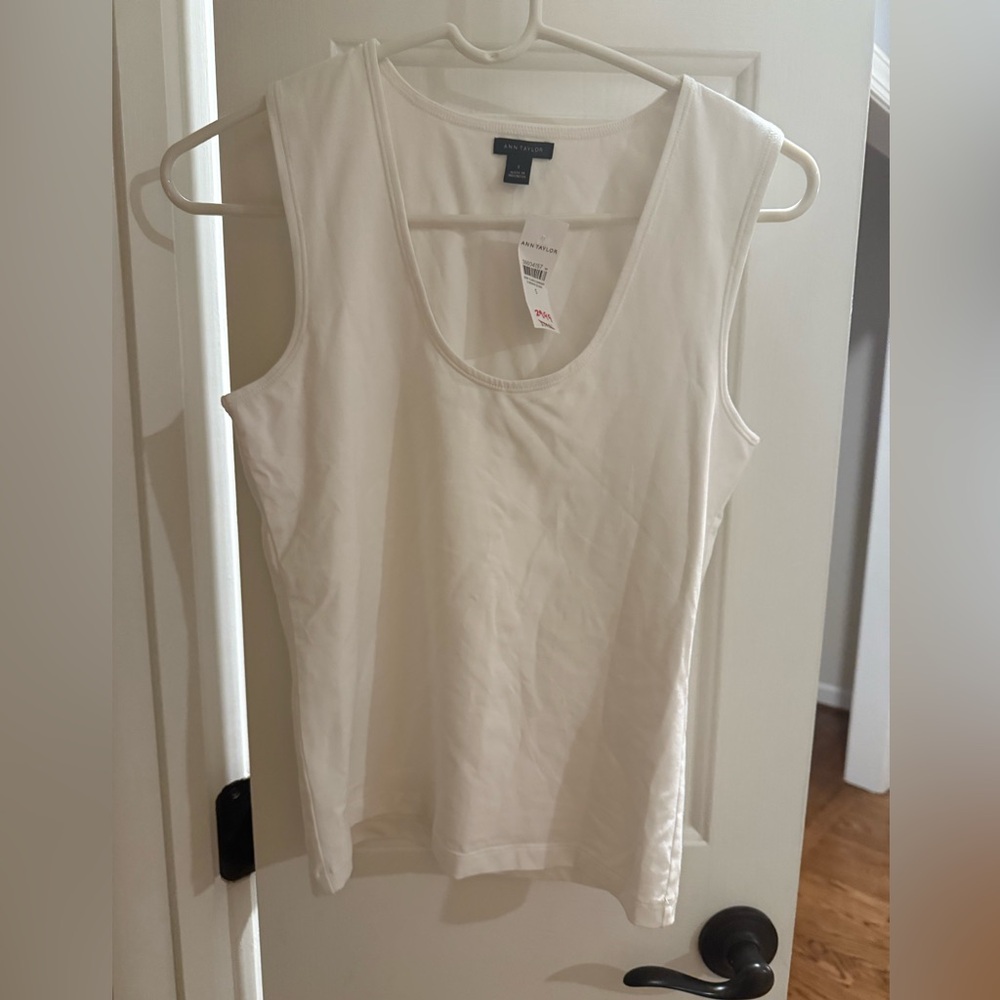 Ann Taylor Women's White Tank Top